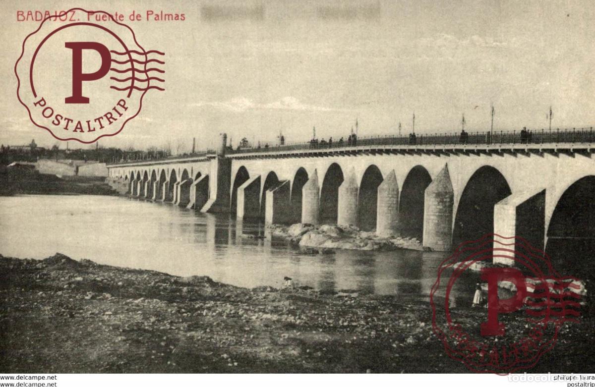 Postales: BADAJOZ. PUENTE DE PALMAS. THOMAS - Foto 1