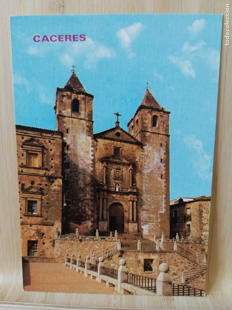 Postales: CACERES PLAZA SAN JORGE IGLESIA SAN JAVIER ED PARIS 788 SC ORIGINAL