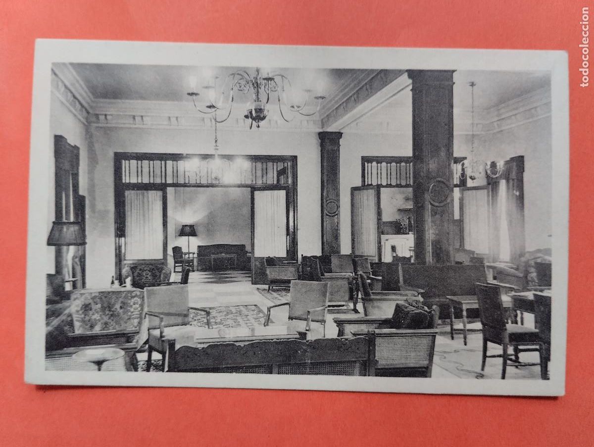 Postales: PLASENCIA.(C&Aacute;CERES). HOTEL ALFONSO VIII. HALL.