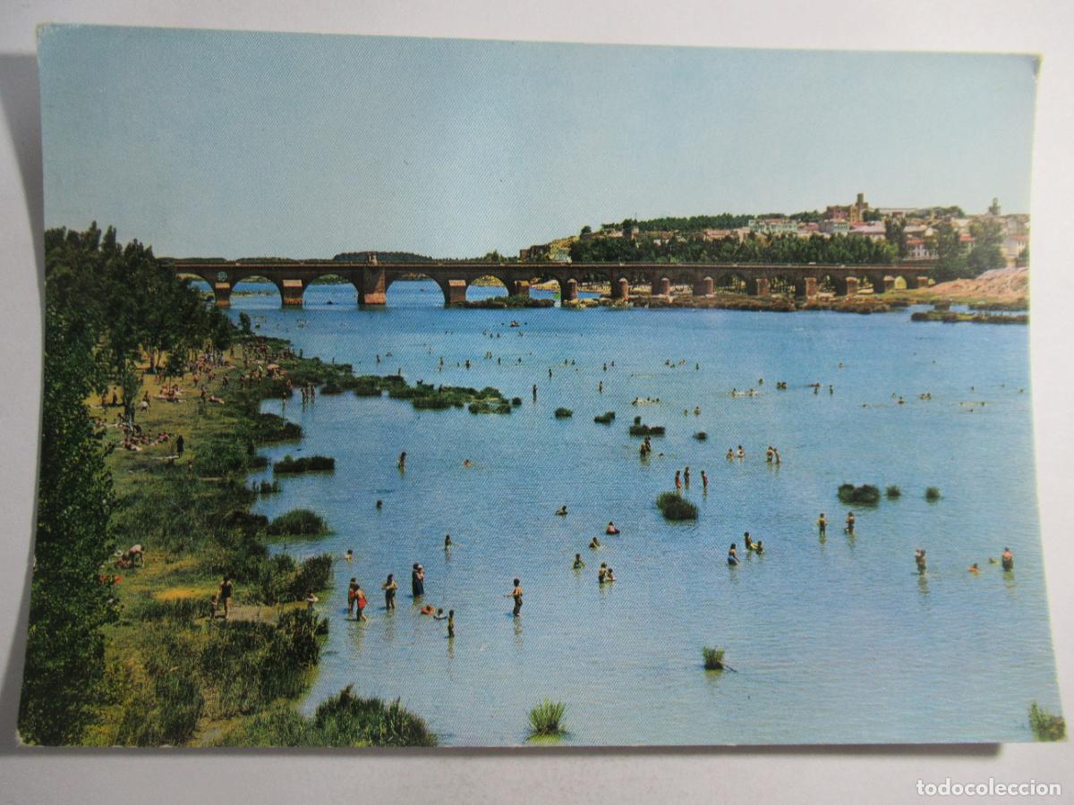 Postales: Badajoz - R&iacute;o Guadiana y vista parcial - Escrita