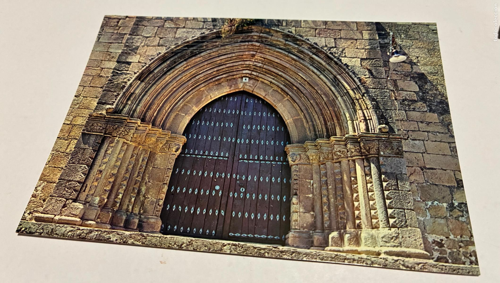 Postales: POSTAL JARAIZ DE LA VERA Caceres, Portada de Santa Maria