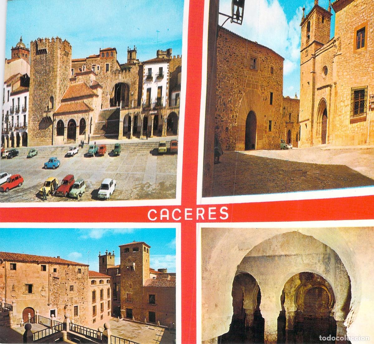 Postales: Postal Multivista de C&aacute;ceres - Plaza Mayor y Aljibe