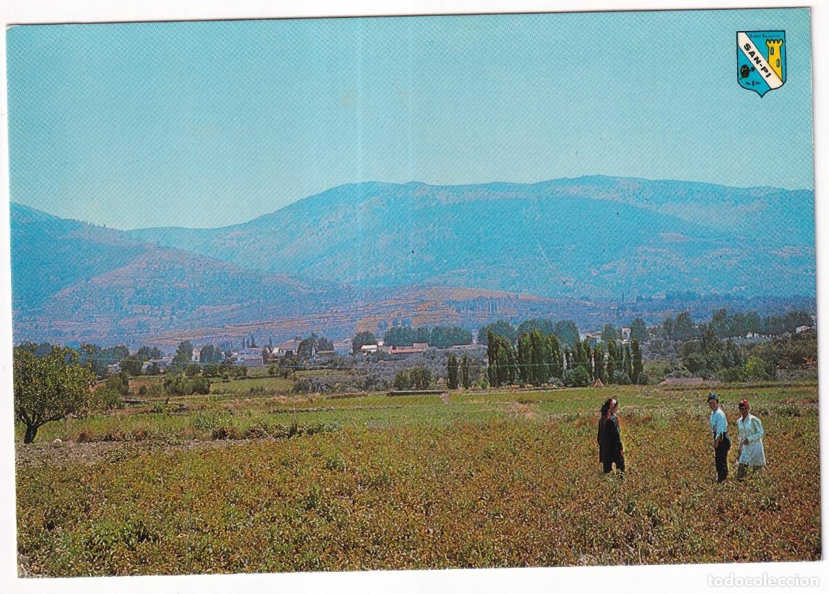 Postales: N&ordm; 6 Aldeanueva del Camino. C&aacute;ceres. Vista parcial. Postales SAN-PI Sin circular,