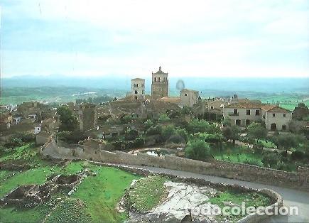 Postales: POSTAL A COLOR TRUJILLO VISTA DE LA VILLA DESDE EL CASTILLO EN EL CENTRO LAS DOS TORRES DE LA IGLESI