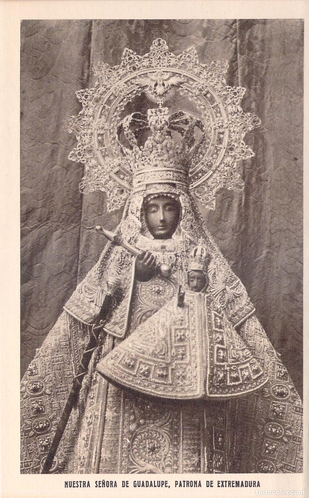 Postales: Postal de Nuestra Se&ntilde;ora de Guadalupe Patrona de Extremadura