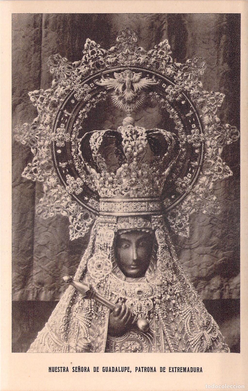 Postales: Postal de Nuestra Se&ntilde;ora de Guadalupe Patrona de Extremadura