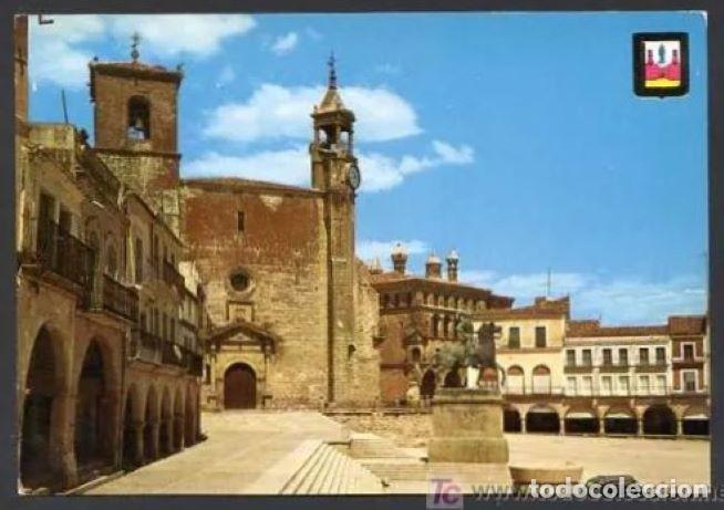 Postkarten: Trujillo. *Plaza Mayor* Ed. Fisa n&ordm; 2-4082. Circulada.