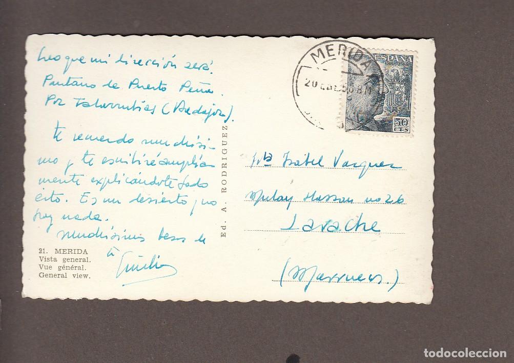 Postales: MERIDA (BADAJOZ).- VISTA GENERAL - Foto 2