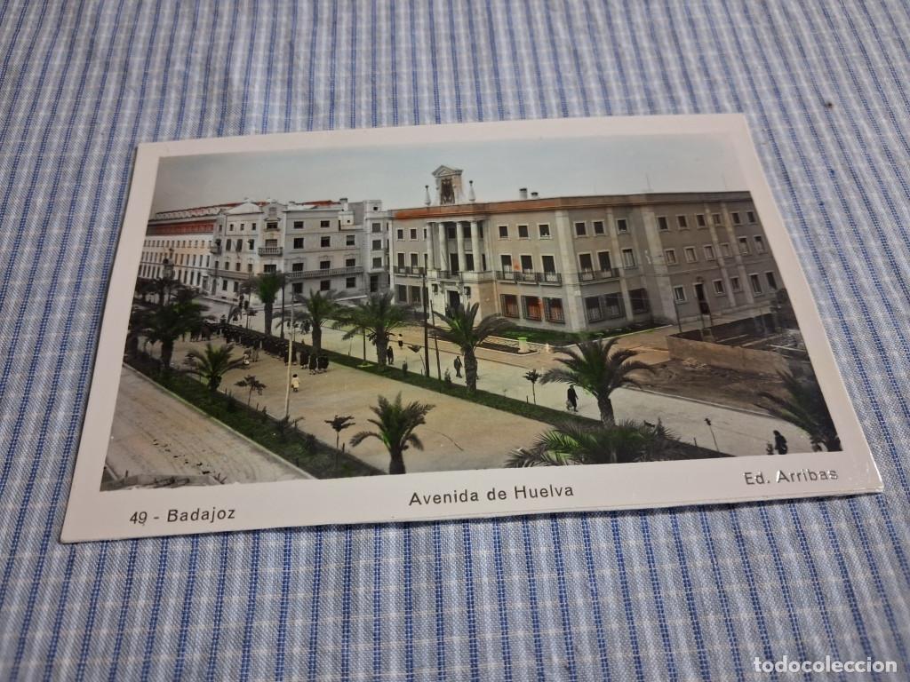 Postales: Postal antigua Extremadura. Badajoz. Avenida de Huelva. Ed Arribas. 49.