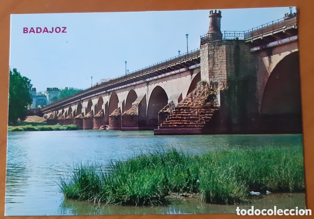 Postales: Postal Badajoz. Puente de Palma sobre el R&iacute;o Guadiana. Sin escribir. R10050
