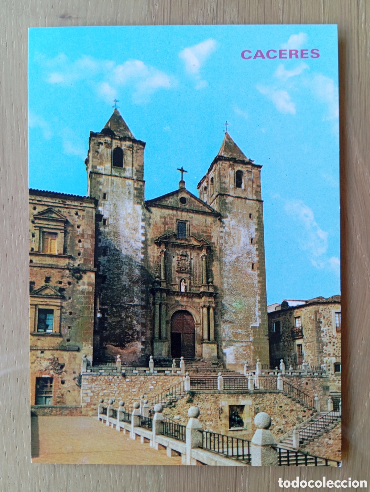 Postales: POSTAL C&Aacute;CERES PLAZA DE SAN JORGE IGLESIA EDICIONES PAR&Iacute;S 788 VER REVERSO EXTREMADURA