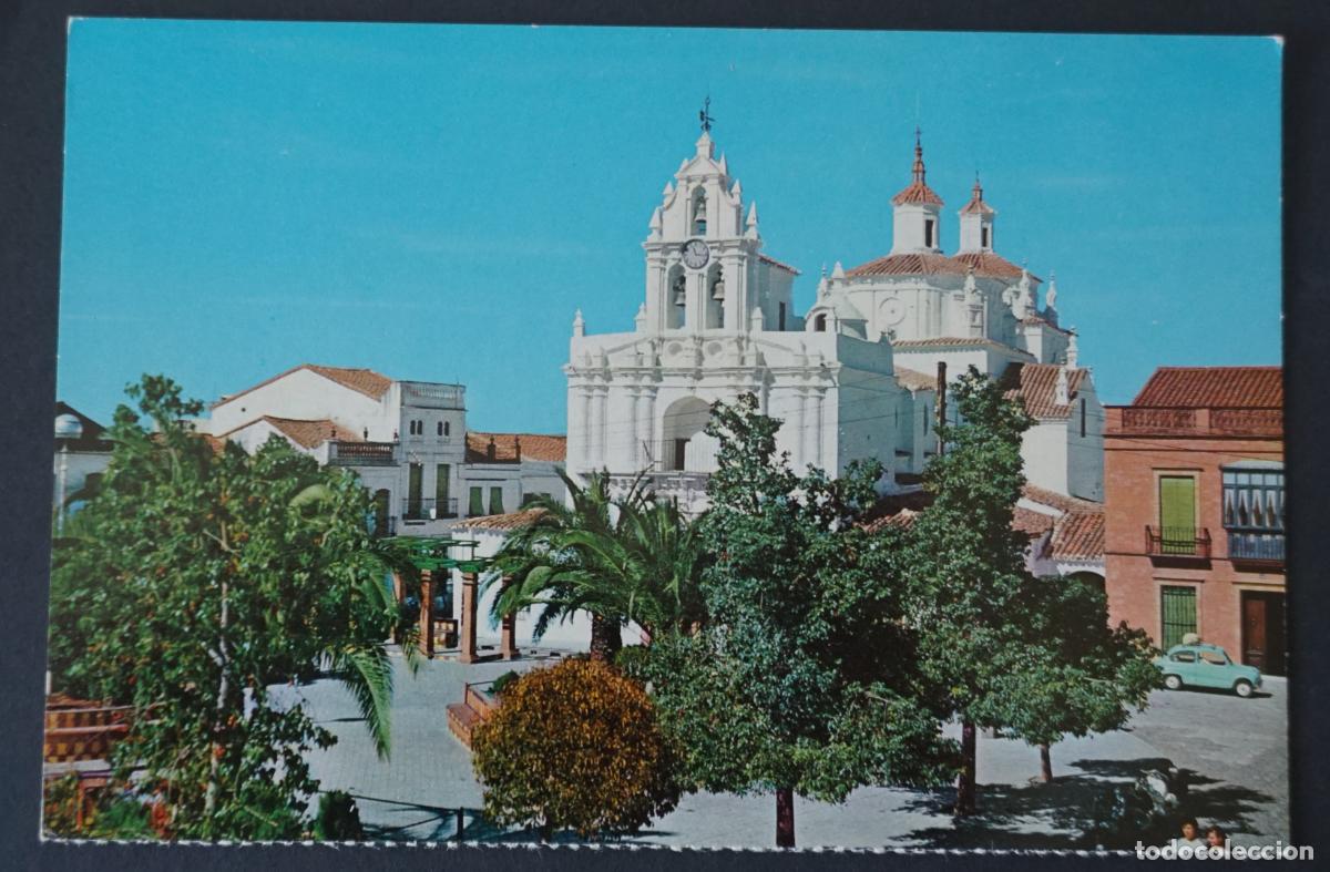 Postales: Azuaga (Badajoz) Iglesia Cristo del Humilladero. Postal sin circular del a&ntilde;o 1967