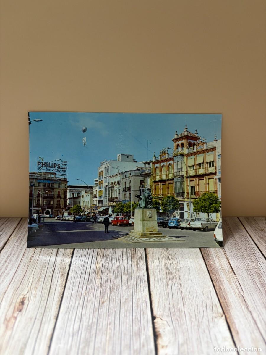 Postales: TARJETA POSTAL. BADAJOZ. 76.- PLAZA DE ESPA&Ntilde;A. EDICIONES ARRIBAS