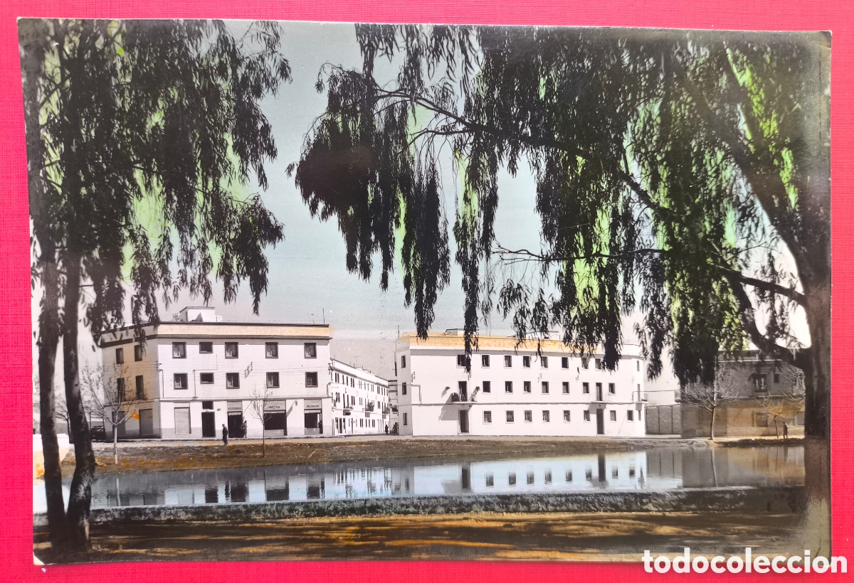 Postales: ZAFRA AVDA. DUQUE DE FERIA POSTAL FOTOGR&Aacute;FICA COLOREADA BADAJOZ C. 1955