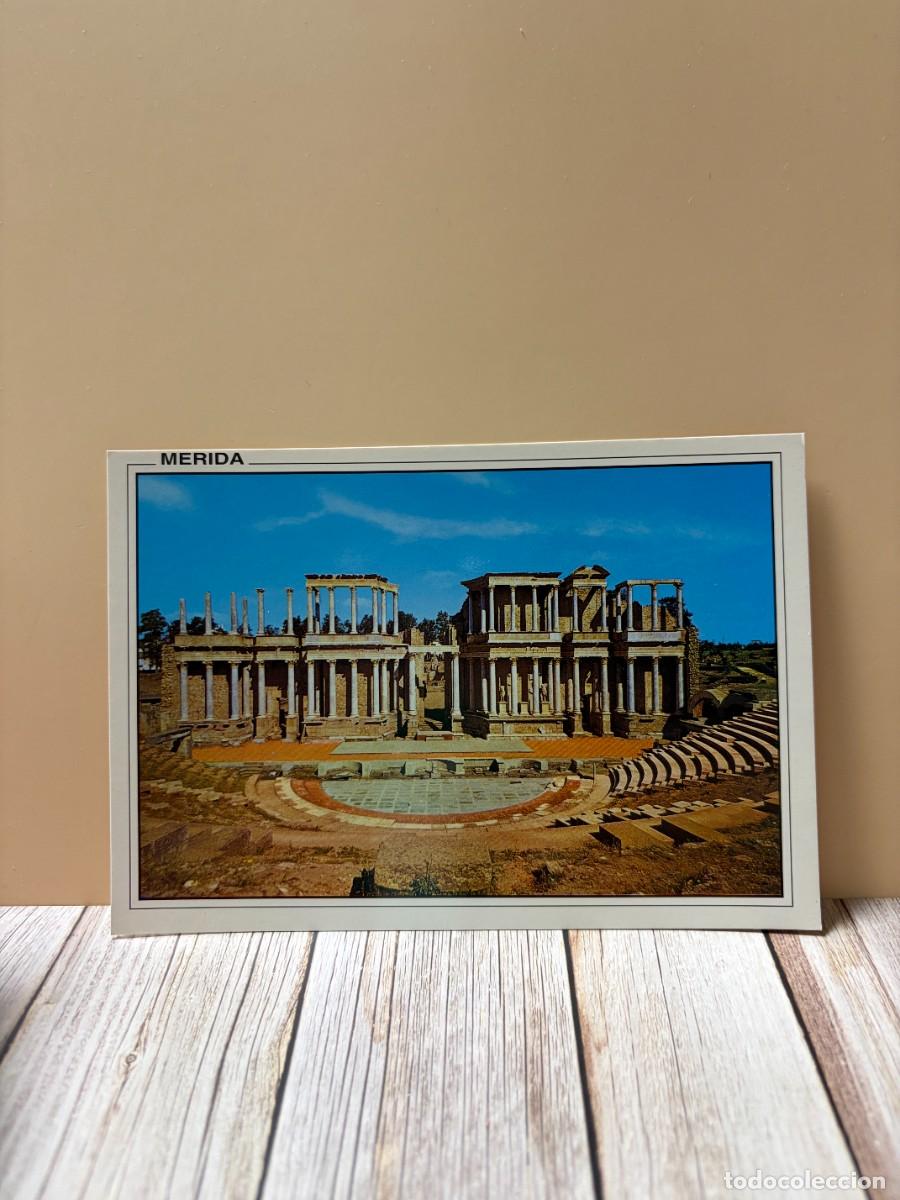 Postales: TARJETA POSTAL. BADAJOZ. 92.- M&Eacute;RIDA. TEATRO ROMANO. ESCENA. EDICIONES ARRIBAS