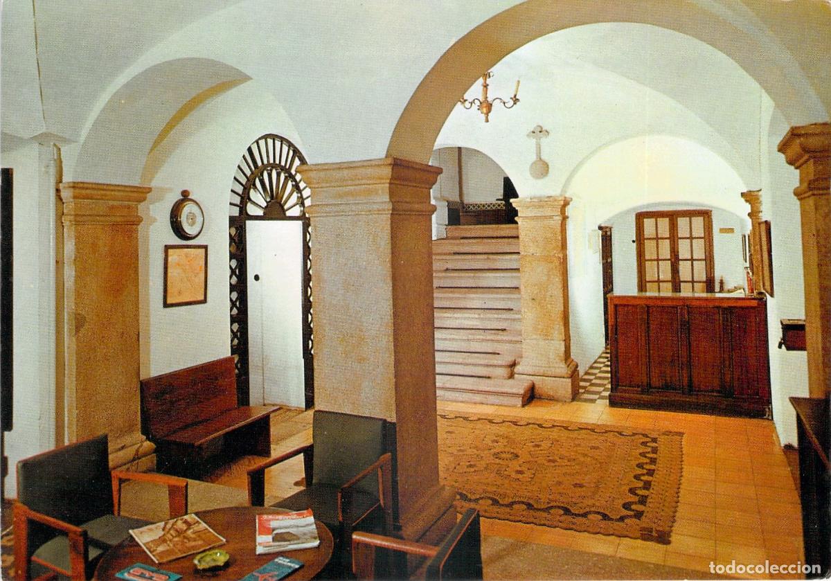 Postales: Postal del Vest&iacute;bulo del Parador Nacional de M&eacute;rida, Badajoz