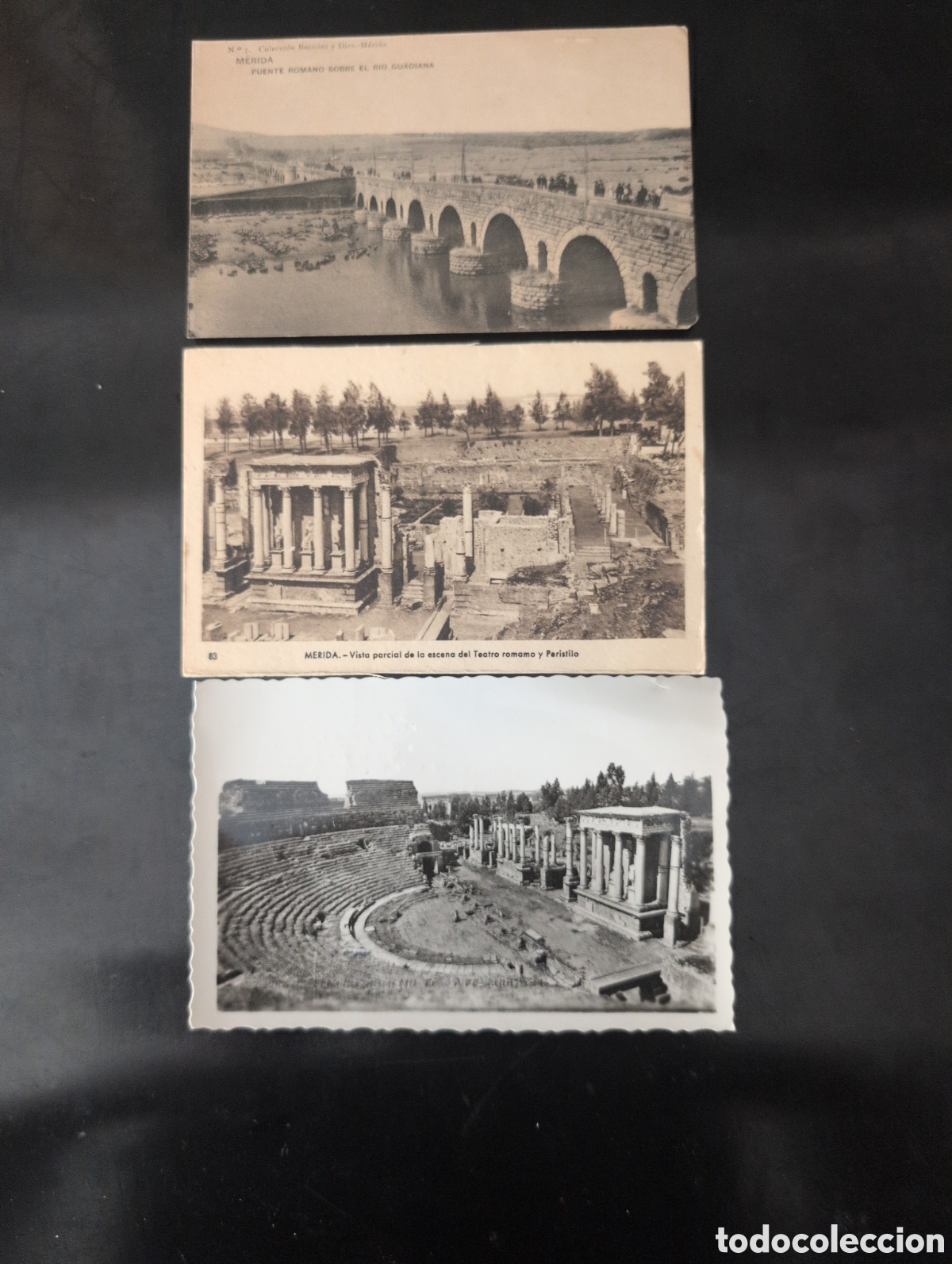 Postales: M&eacute;rida a&ntilde;os 20 a los 40 Badajoz Extremadura