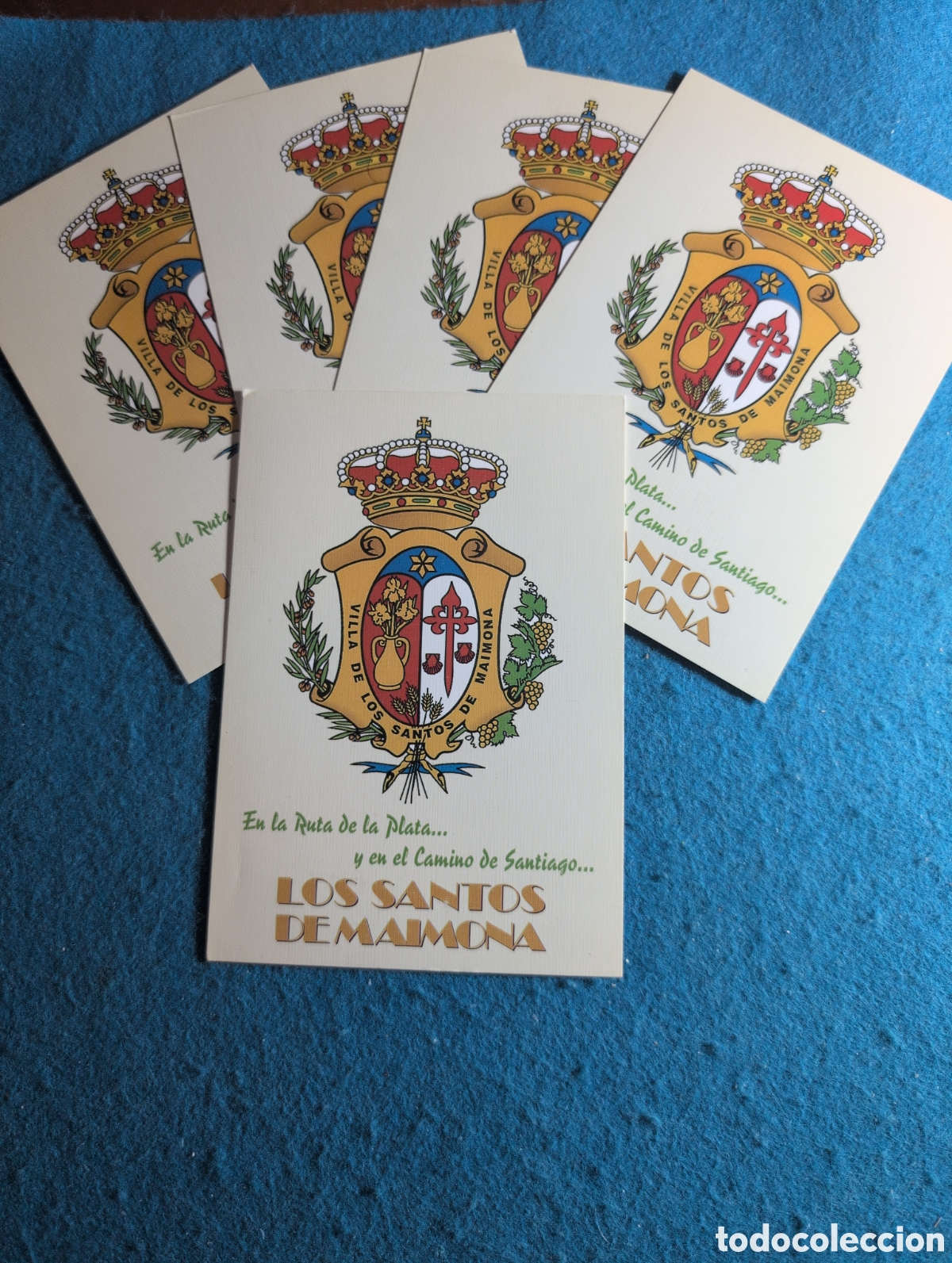 Postales: 5 Los santos de maimona Badajoz escudo