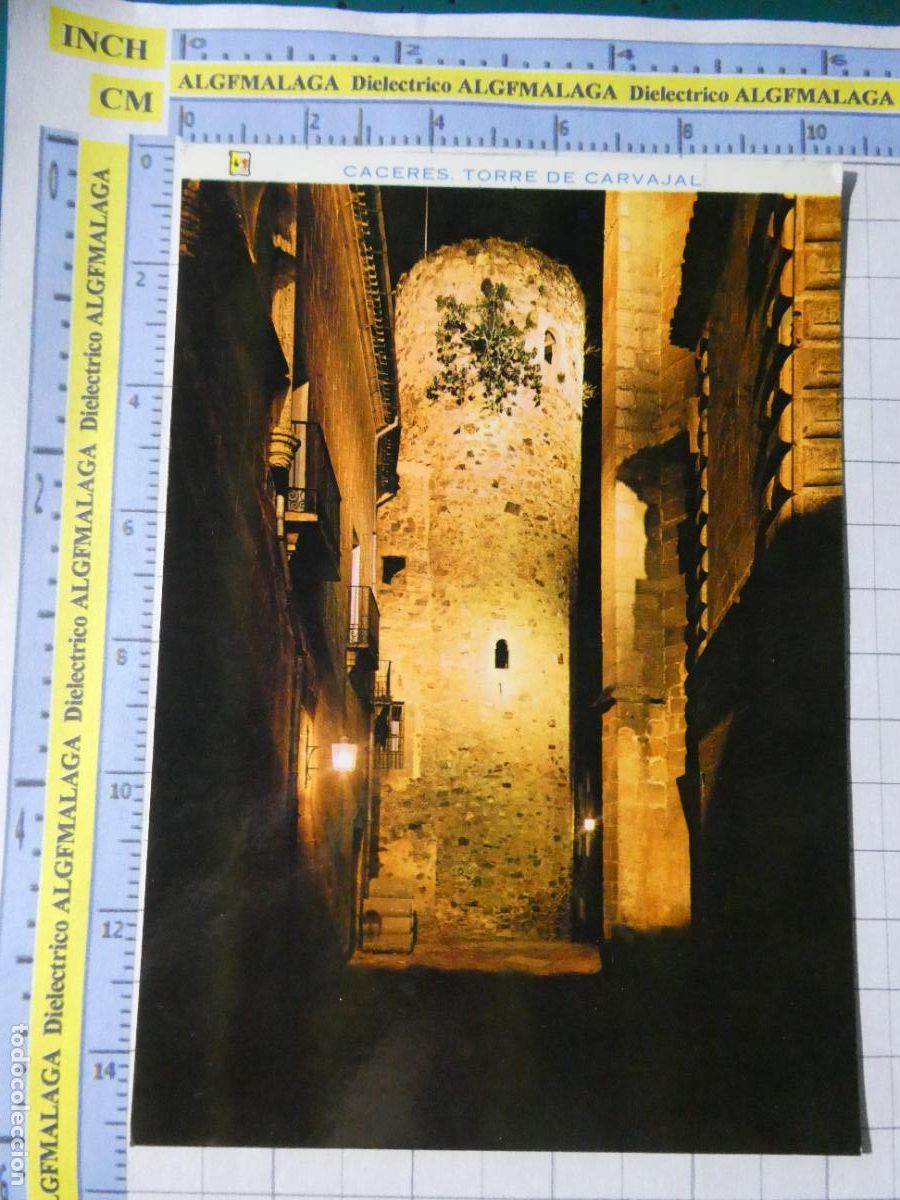 Postales: POSTAL DE C&Aacute;CERES. A&Ntilde;O 1970. TORRE DE CARVAJAL 19 PERGAMINO. 1520