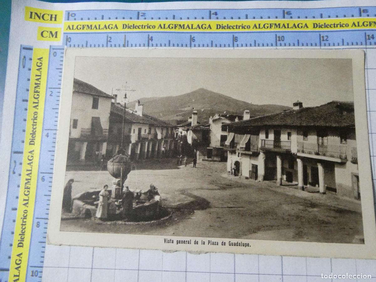 Postales: POSTAL DE C&Aacute;CERES. A&Ntilde;OS 30 50. GUADALUPE VISTA GENERAL DE LA PLAZA. FOTO RODR&Iacute;GUEZ. 1531