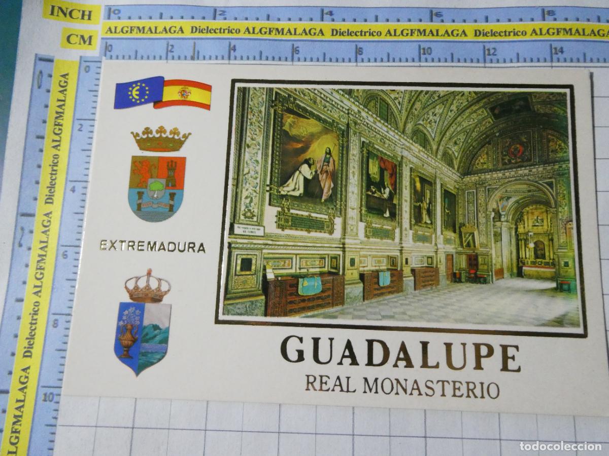 Postales: POSTAL DE C&Aacute;CERES. A&Ntilde;O 1972. GUADALUPE REAL MONASTERIO. SACRIST&Iacute;A DECORADA 67 GF. 1533