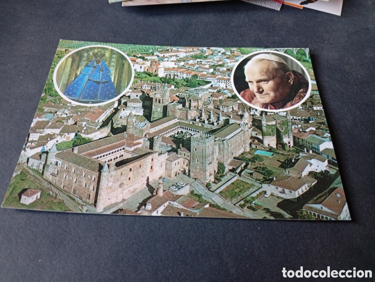 Postales: Postal Guadalupe C&aacute;ceres visita Papa Juan Pablo ll