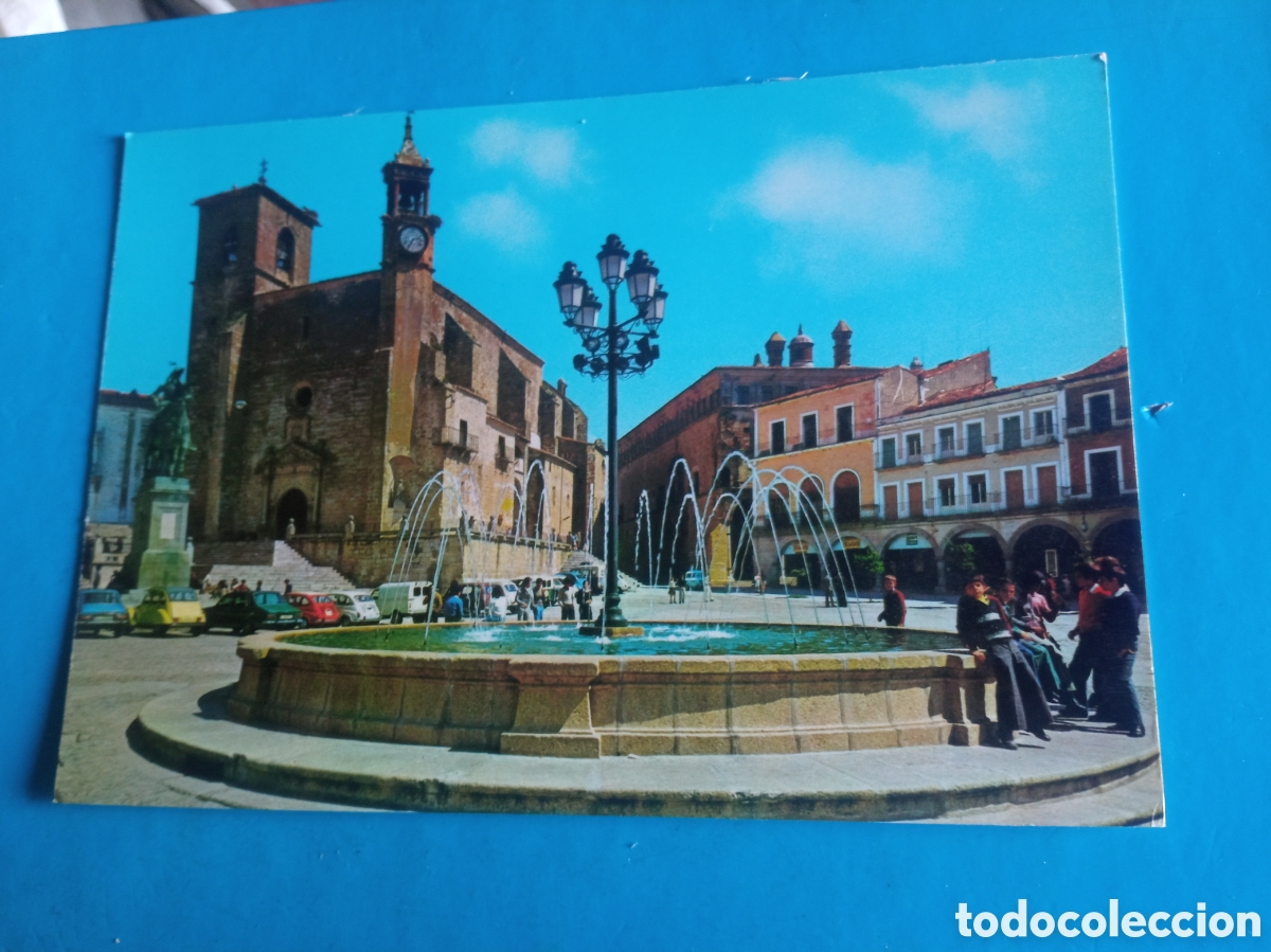 Postales: Antigua postal fotogr&aacute;fica, Trujillo, Plaza Mayor, Ediciones Arribas