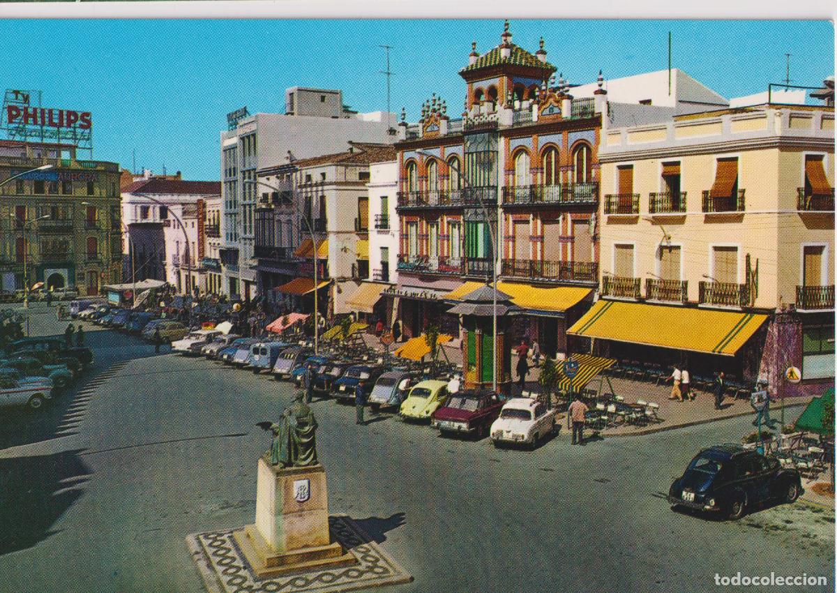 Postales: BADAJOZ (EXTREMADURA) PLAZA DE ESPA&Ntilde;A - GARCIA GARRABELLA N&ordm;1 - S/C