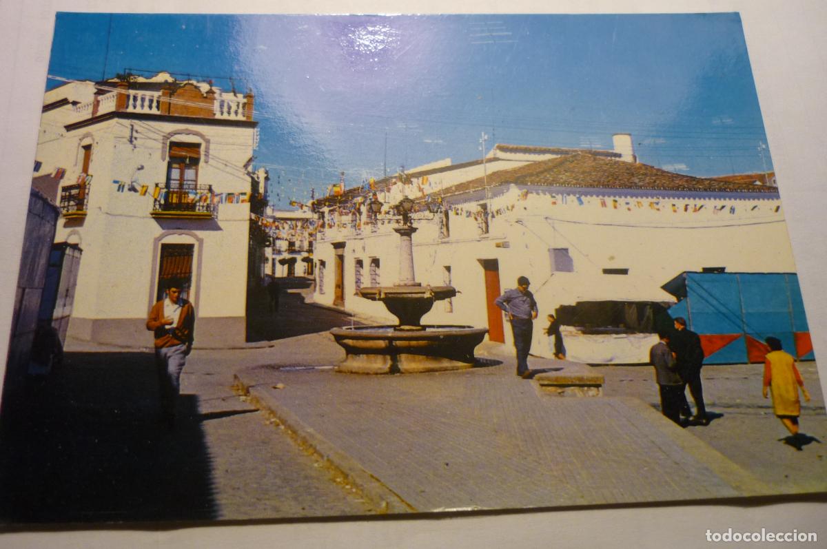 Postales: postal fuentes de leon.-fuente altozano escrita