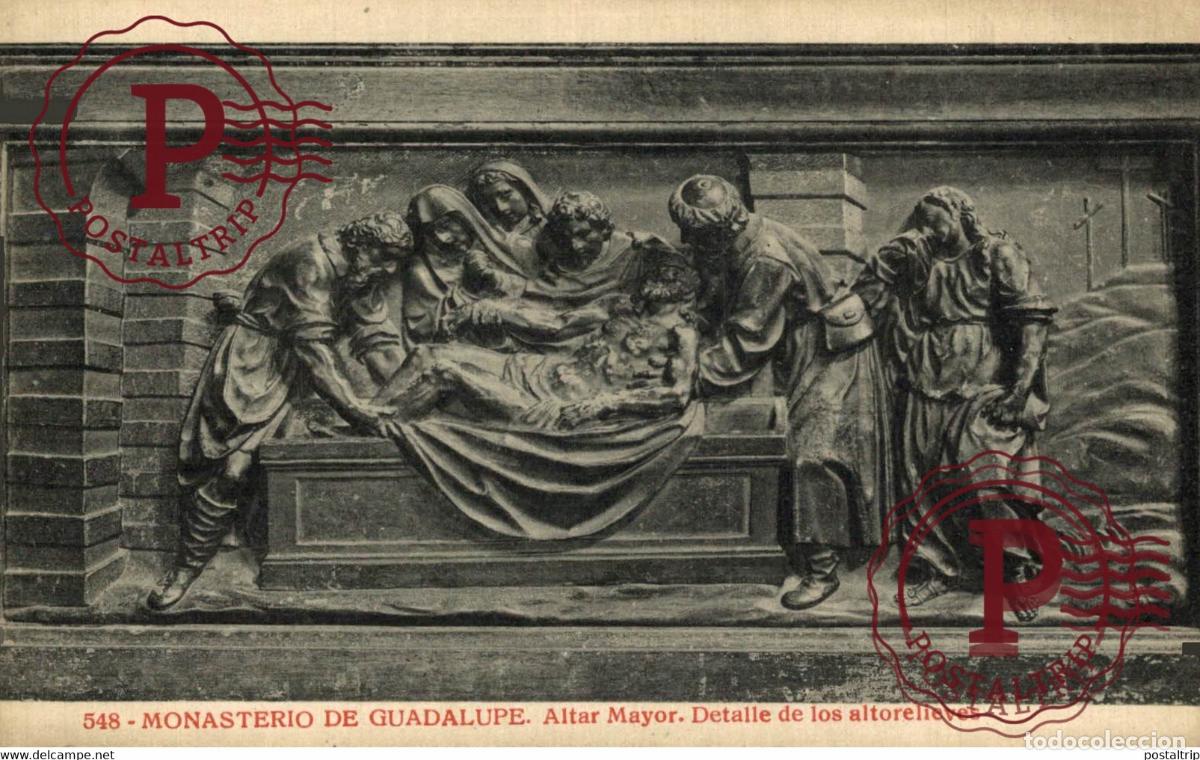 Postales: CACERES. GUADALUPE. MONASTERIO. ALTAR MAYOR.