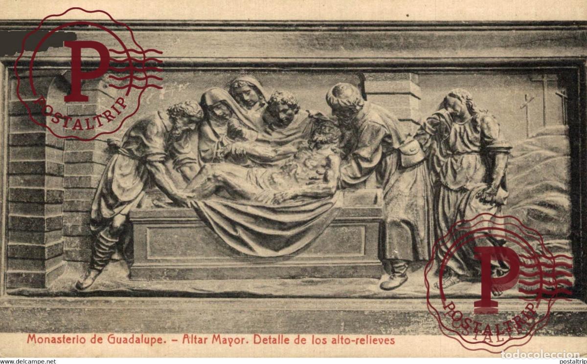 Postales: CACERES. GUADALUPE. MONASTERIO. ALTAR MAYOR.
