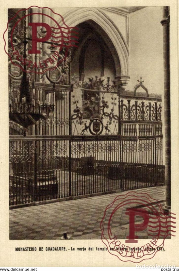 Postales: CACERES. GUADALUPE. MONASTERIOS.