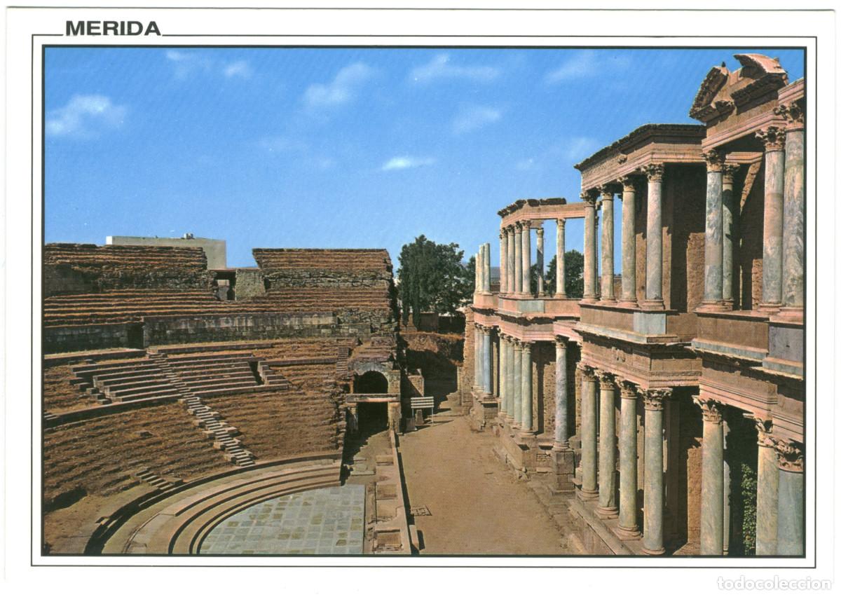 Postkarten: M&Eacute;RIDA (Badajoz)_Teatro Romano_Arribas. 71 / Teatros romanos Hispania
