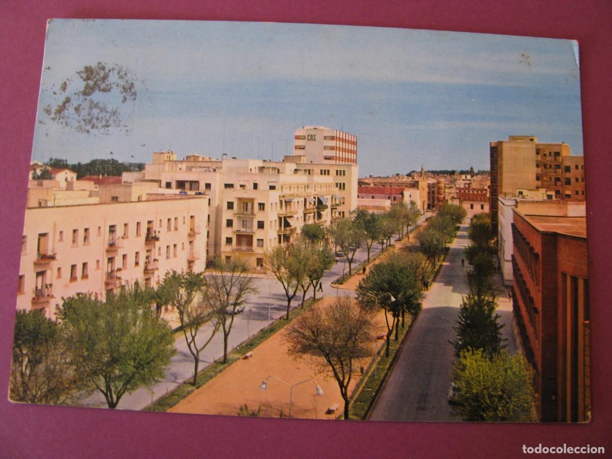 Postales: POSTAL DE BADAJOZ. AVENIDA DE COLON. ARRIBAS. CIRCULADA