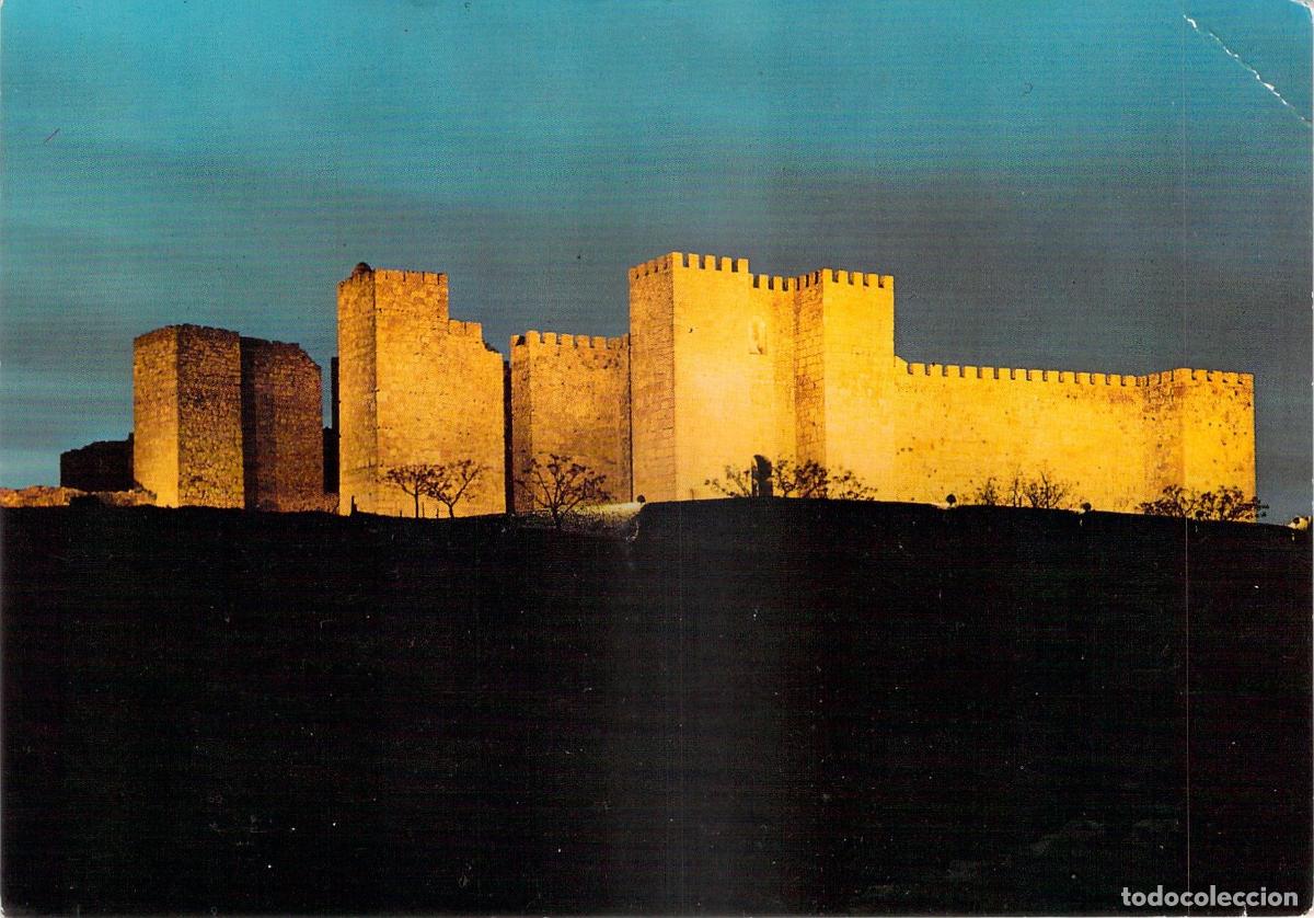 Postales: Postal de Trujillo, Vista Nocturna del Castillo, C&aacute;ceres