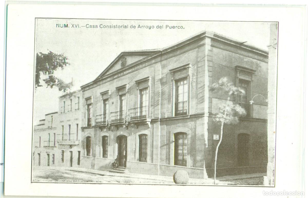 Postales: C&Aacute;CERES. ARROYO DEL PUERCO. CASA CONSISTORIAL. HACIA 1930. MUY RARA.