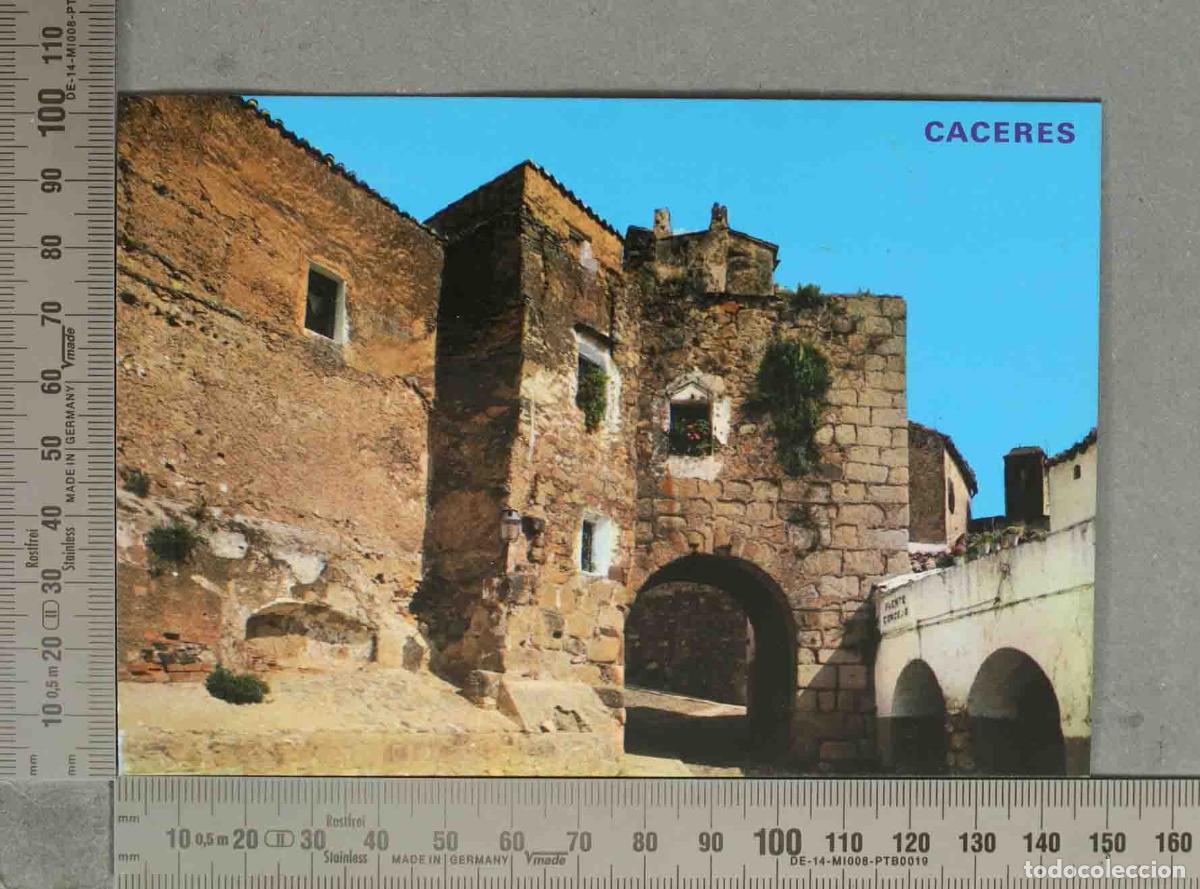 Postales: POSTAL. CACERES Puente Romano del Arco de Cristo