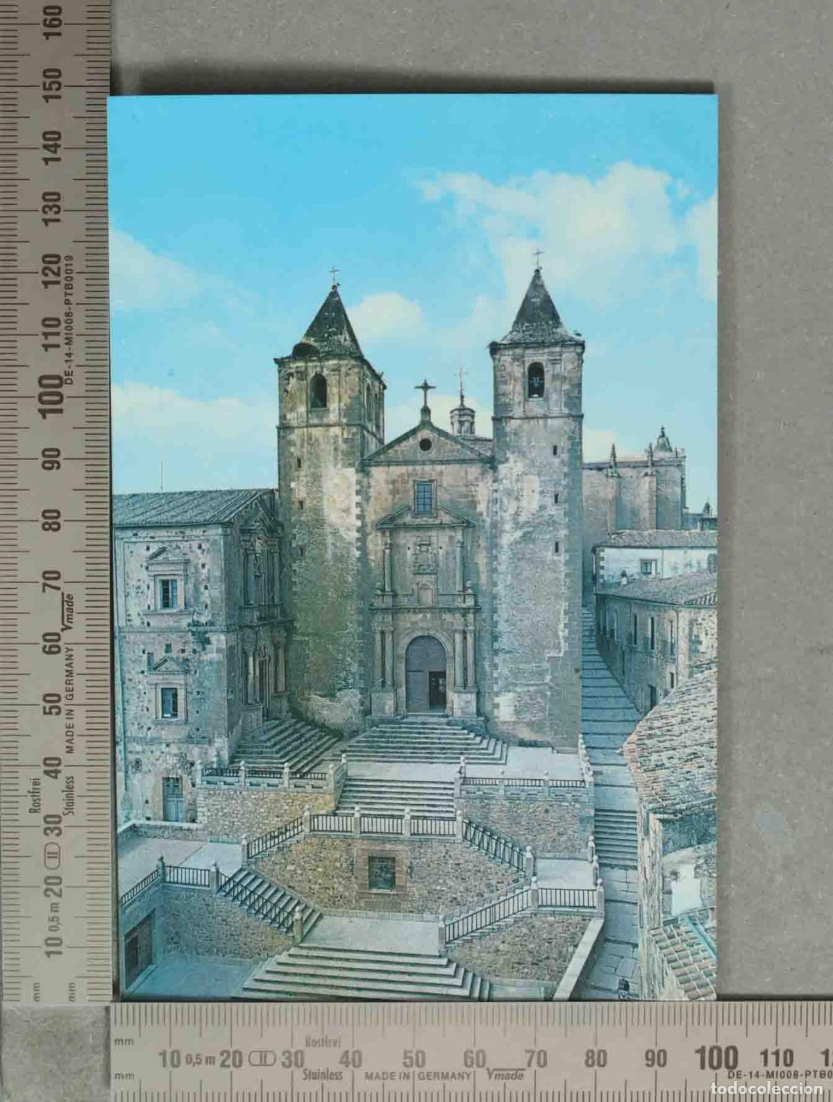 Postais: POSTAL. C&aacute;ceres - Plaza de San Jorge e Iglesia de San Francisco Javier