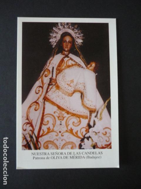 Postales: OLIVA DE MERIDA BADAJOZ NUESTRA SE&Ntilde;ORA DE LAS CANDELAS POSTAL
