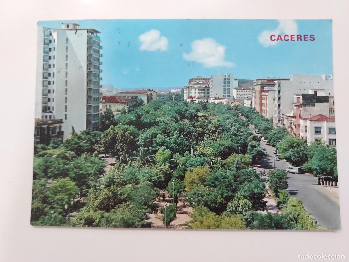 Postales: POSTAL CACERES AVENIDA DE ESPA&Ntilde;A. CIRCULADA. 1968