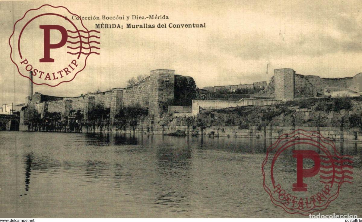 Postales: BADAJOZ. MERIDA. MURALLAS DEL CONVENTUAL.