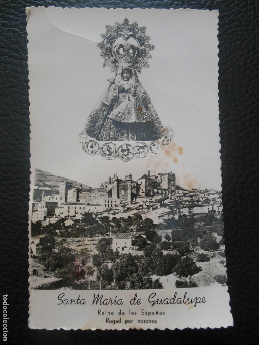 Postales: TARJETA POSTAL FOTOGR&Aacute;FICA VIRGEN SANTA MARIA DE GUADALUPE CACERES - CASA CESARAUGUSTA CIEZA MURCIA