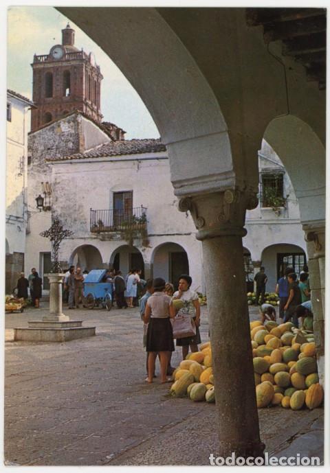 Postcards: em04734 zafra plaza chiica 1968 fiter n&ordm;8697 circulada mercado melones