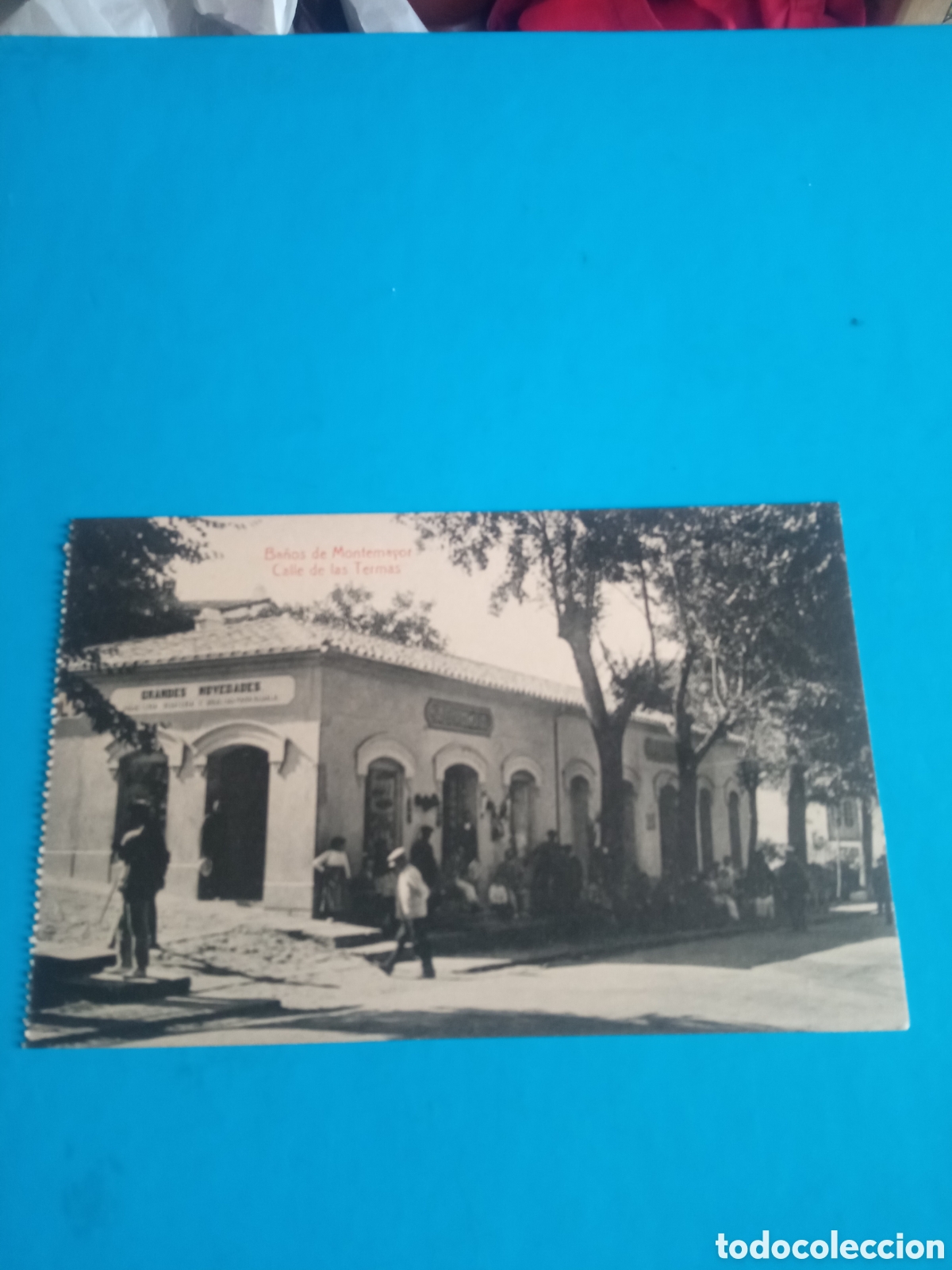 Postales: Antigua postal fotogr&aacute;fica, Ba&ntilde;os de Montemayor, Calle de las Termas