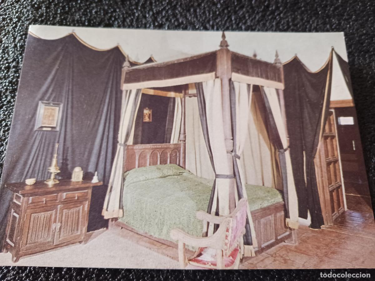 Postales: monasterio de san jeronimo de yuste, cama del emperador, ed. grafiplas 1969