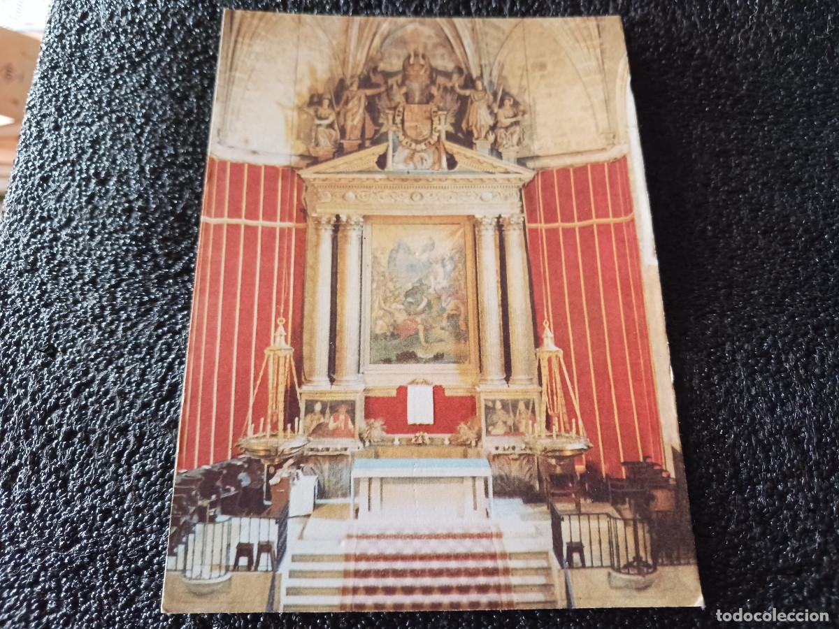 Postales: monasterio de san jeronimo de yuste, retablo de la iglesia, ed. grafiplas 1969