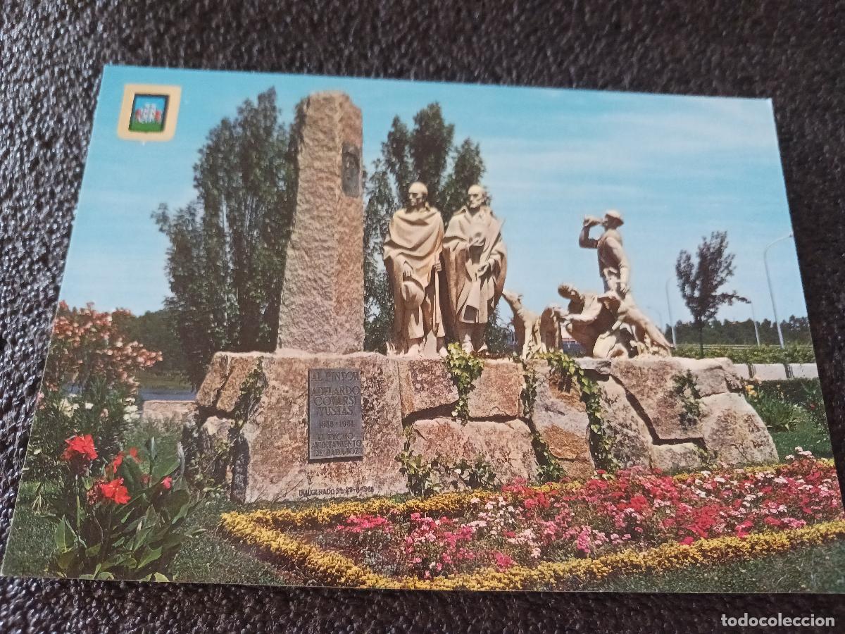 Postales: 4 BADAJOZ MONUMENTO A D. ADELARDO COVARSI, ed. escudo