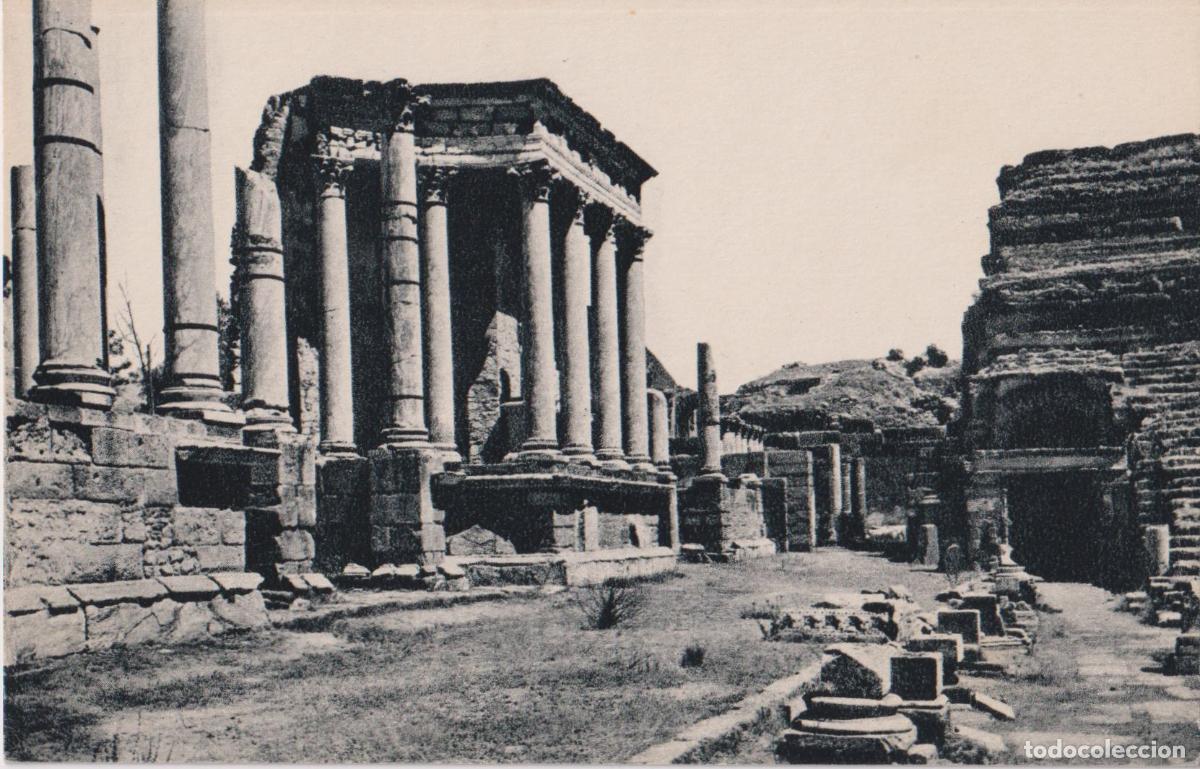 Postales: MERIDA (BADAJOZ) TEATRO ROMANO - ESCENA Y CAVEA - ESTAMPERIA DE ARTE - S/C