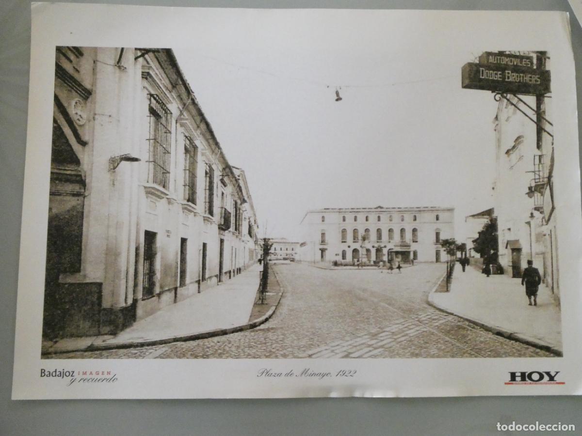 Postales: L&Aacute;MINA FOTO FOTOGRAF&Iacute;A FACS&Iacute;MIL BADAJOZ IMAGEN Y RECUERDO. PLAZA MINAYO 1922. 34X24CM. 1