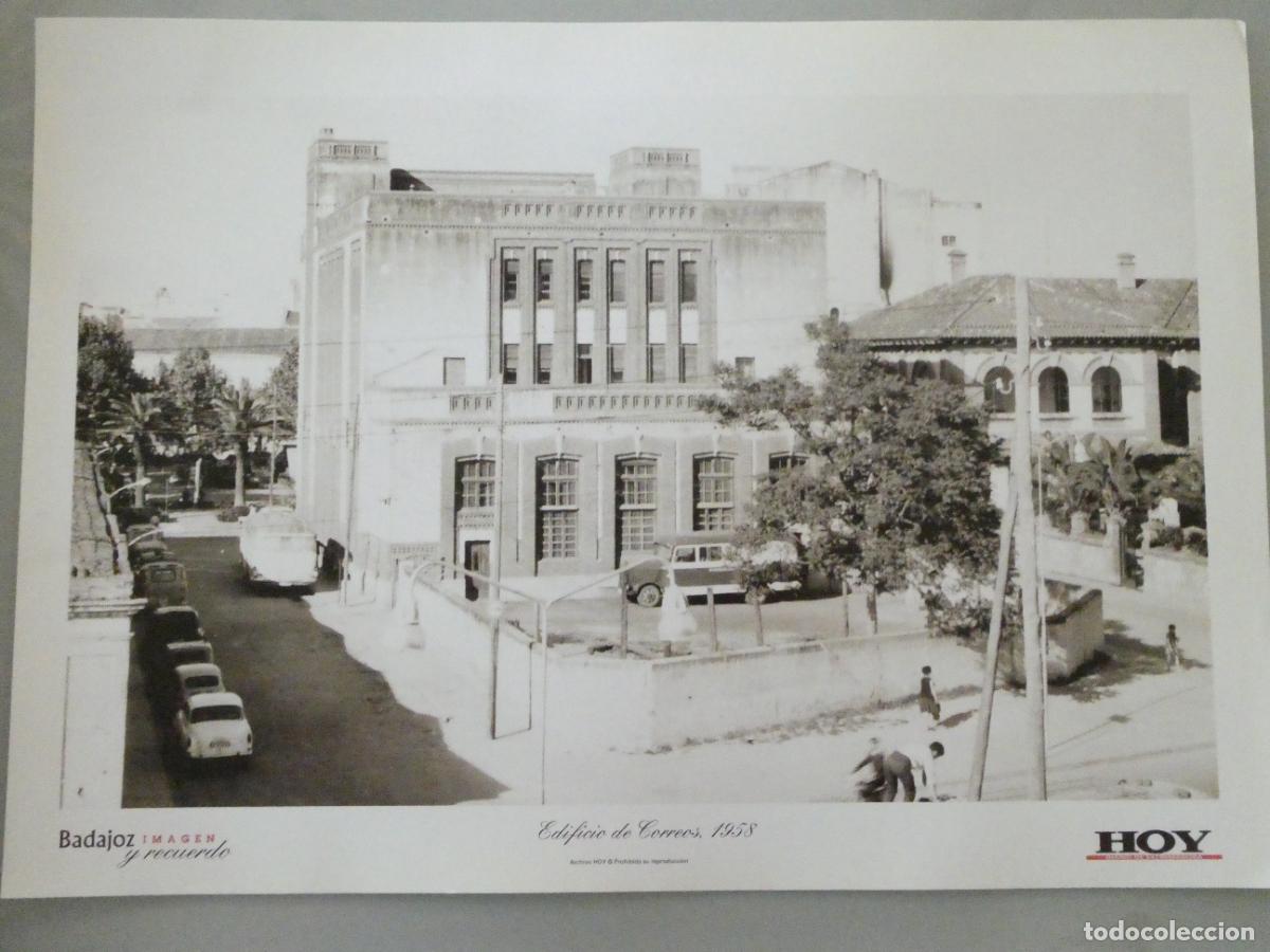 Postales: L&Aacute;MINA FOTO FOTOGRAF&Iacute;A FACS&Iacute;MIL BADAJOZ IMAGEN Y RECUERDO. EDIFICIO DE CORREOS 1958 34X24CM. 4